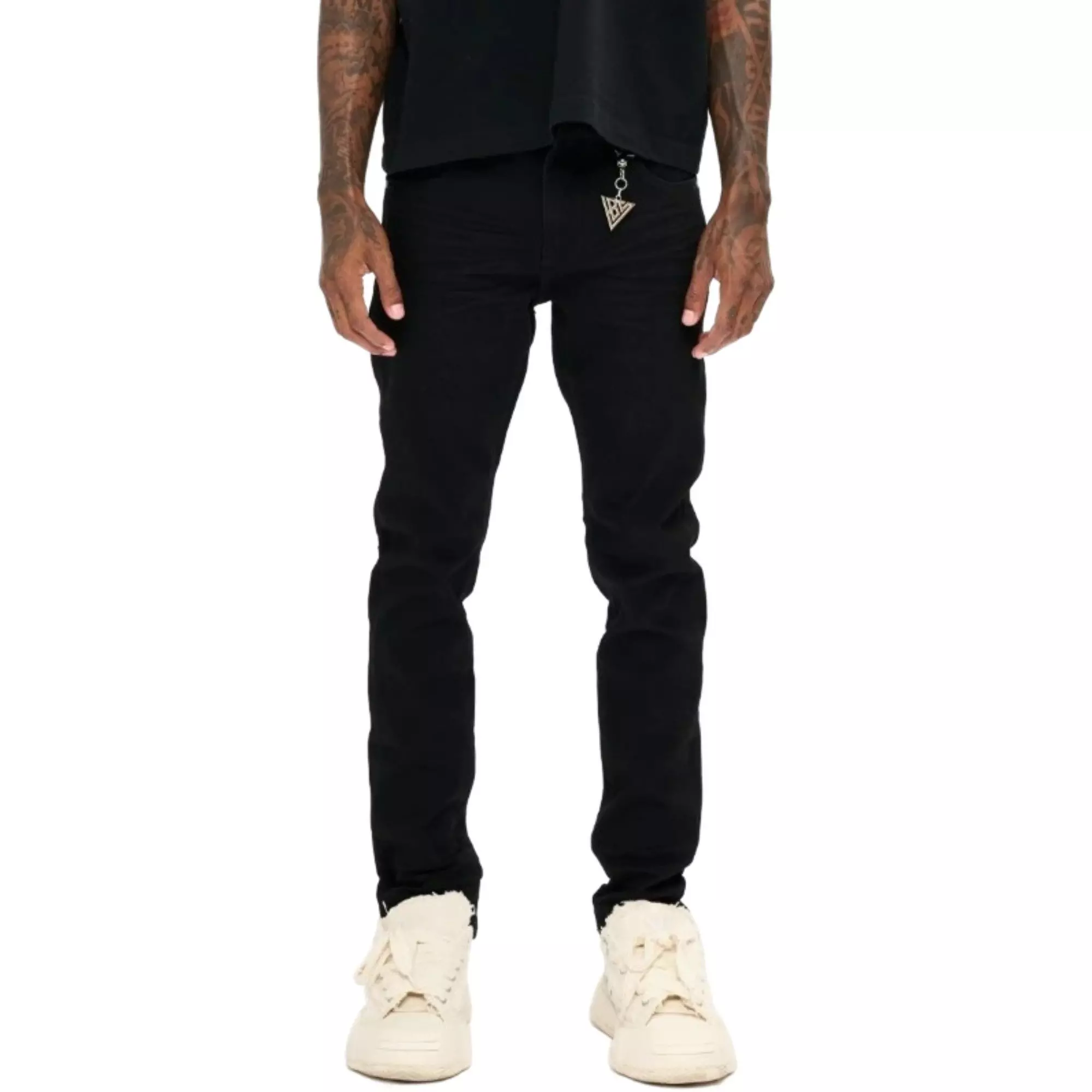 Mr. Slim Slim Fit Stretch Denim Jeans - Jet Black | Hibbett